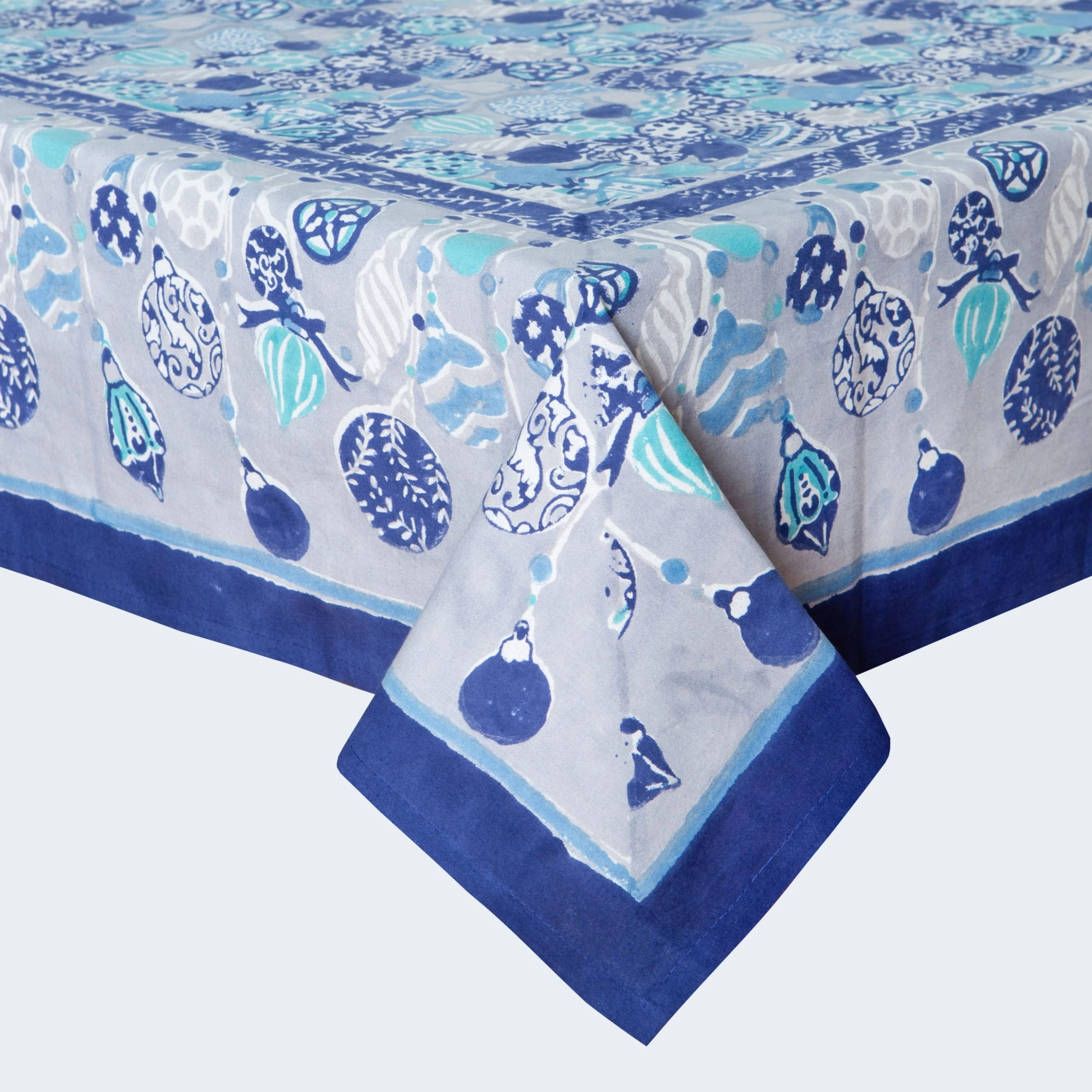 French Tablecloth Ornaments Blue 3 French Tablecloth Ornaments Blue - Image 3