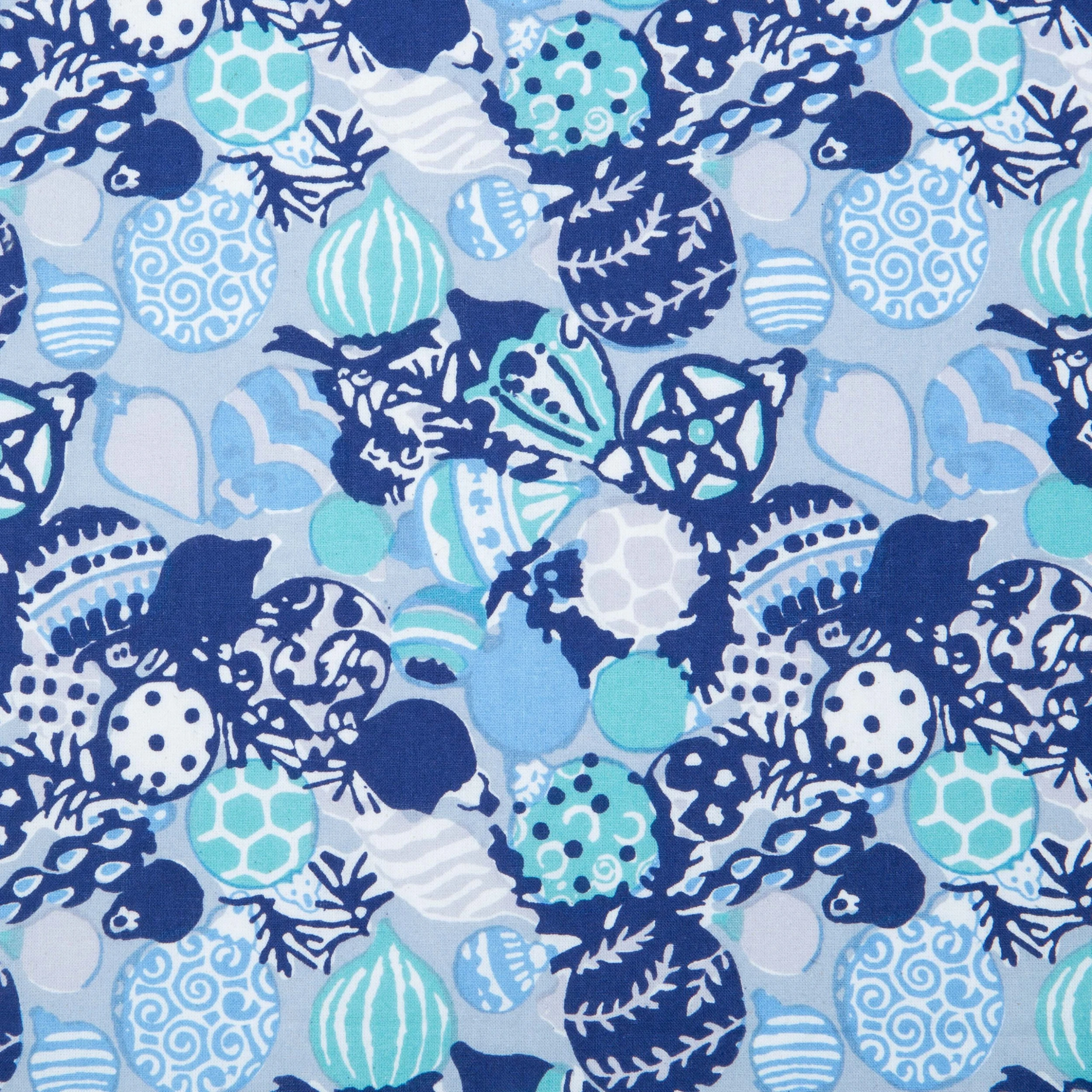 Ornaments Napkins Blue, Set Of 6 4 Ornaments Napkins Blue, Set Of 6 - Image 4