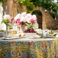 French Tablecloth Jardin Blue & Vert 15 French Tablecloth Jardin Blue & Vert -table supplies shop DSC00799 0.5x square 792db3c7 225b 4538 9416 0d5bf28126b3