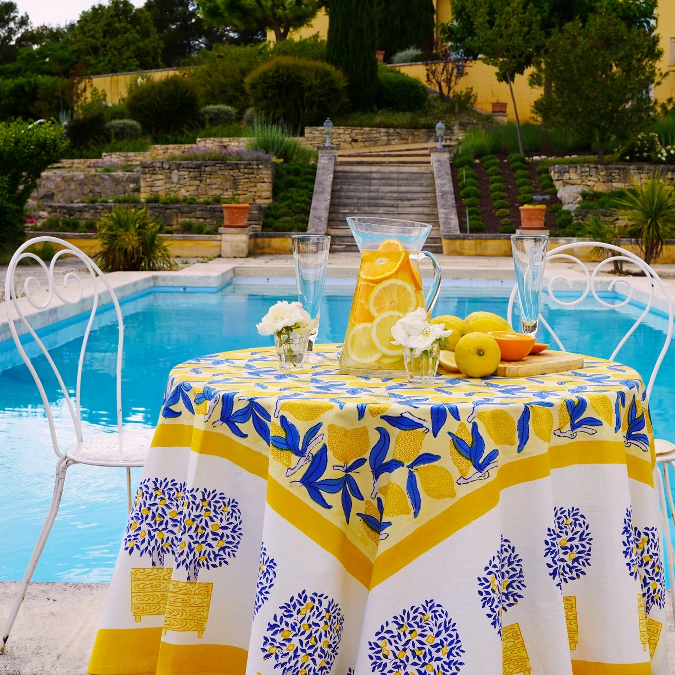 French Tablecloth Lemon Tree 2 French Tablecloth Lemon Tree - Image 2