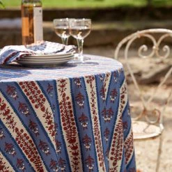 Avignon Napkins Red & Blue, Set Of 6 -table supplies shop DSC00955 0.5x square