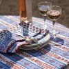 Avignon Napkins Red & Blue, Set Of 6