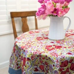 French Tablecloth Jardin Red & Grey -table supplies shop DSC03134