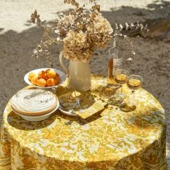 Jardin Napkins Mustard & Grey, Set Of 6 -table supplies shop DSC03609 0.5x square