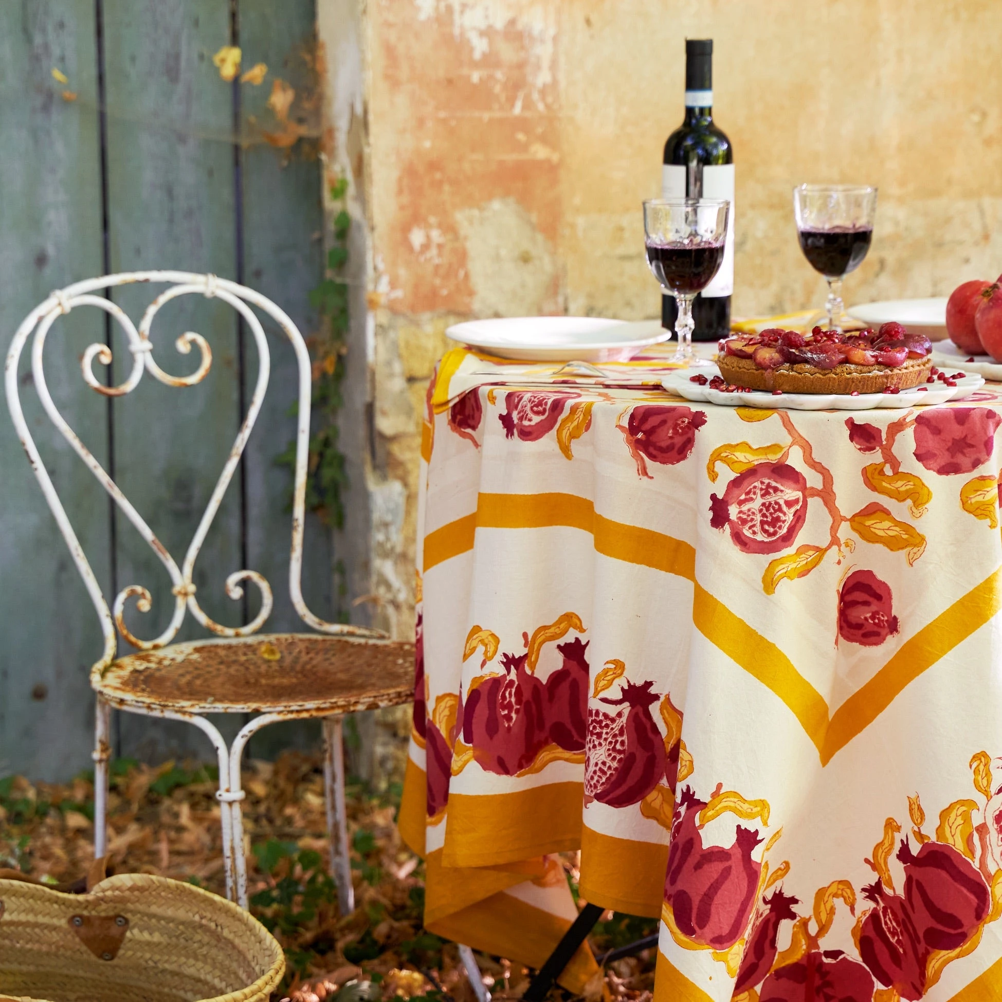 French Tablecloth Pomegranate 2 French Tablecloth Pomegranate - Image 2