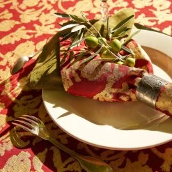 Saint-Rémy D'Or Et Vert Napkins 22x22 - Set Of 6 -table supplies shop DSC05295 0.5x square ebe145d7 ca09 47fa 84b4 2b2d154db49c