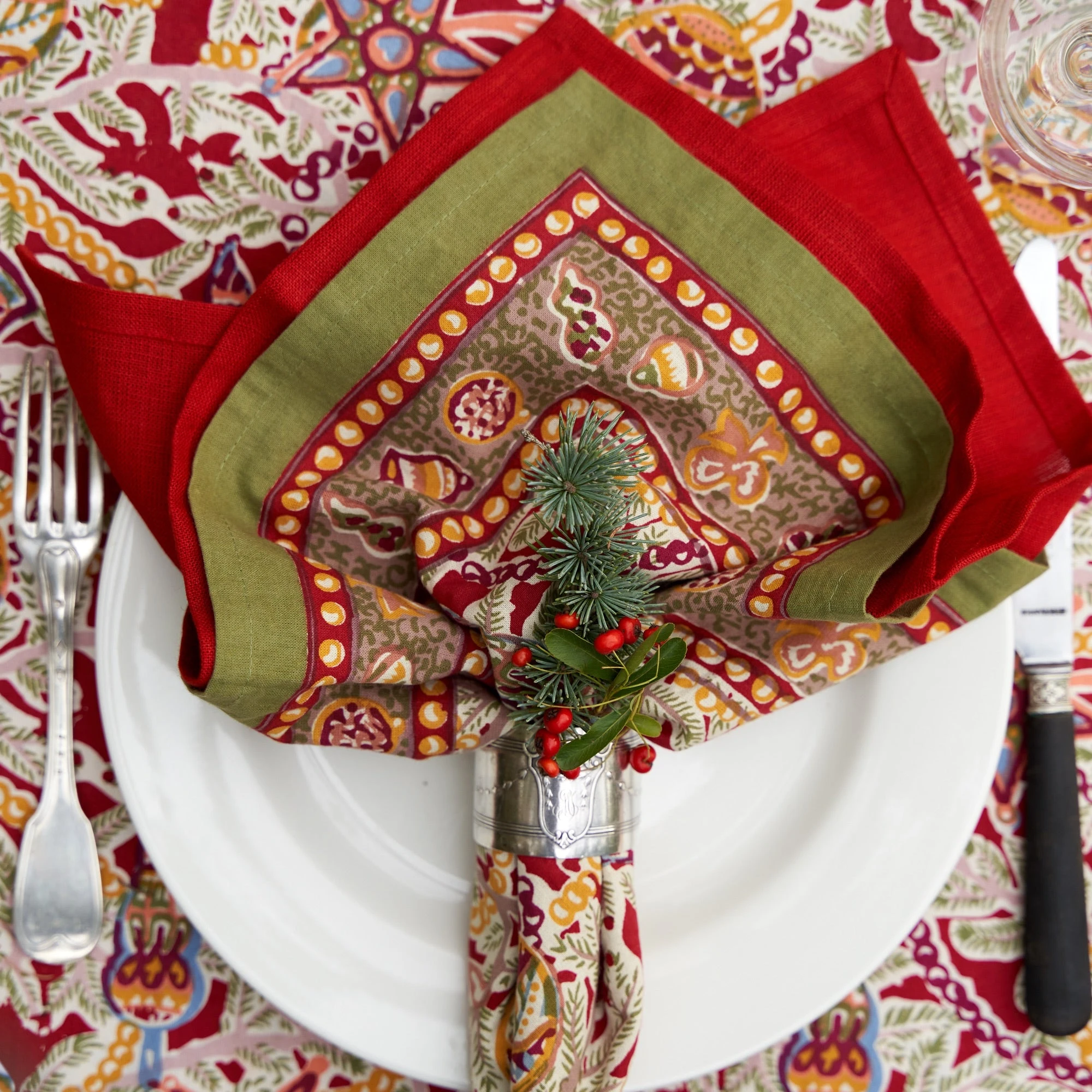 Noel Napkins, Set Of 6 3 Noel Napkins, Set Of 6 - Image 3