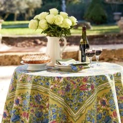 French Tablecloth Jardin Blue & Vert 12 French Tablecloth Jardin Blue & Vert -table supplies shop DSC08006 0.5x square