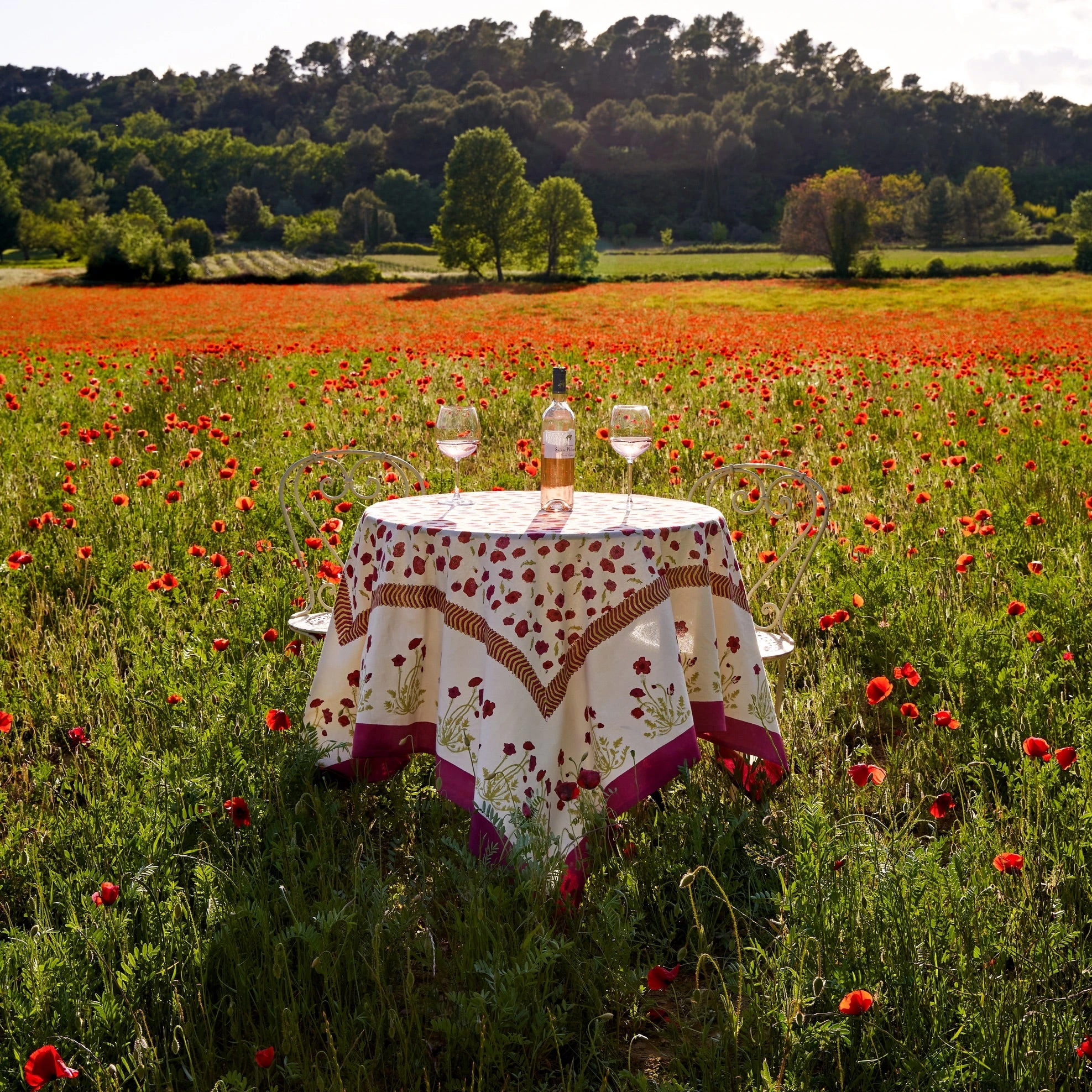 French Tablecloth Poppies 3 French Tablecloth Poppies - Image 3