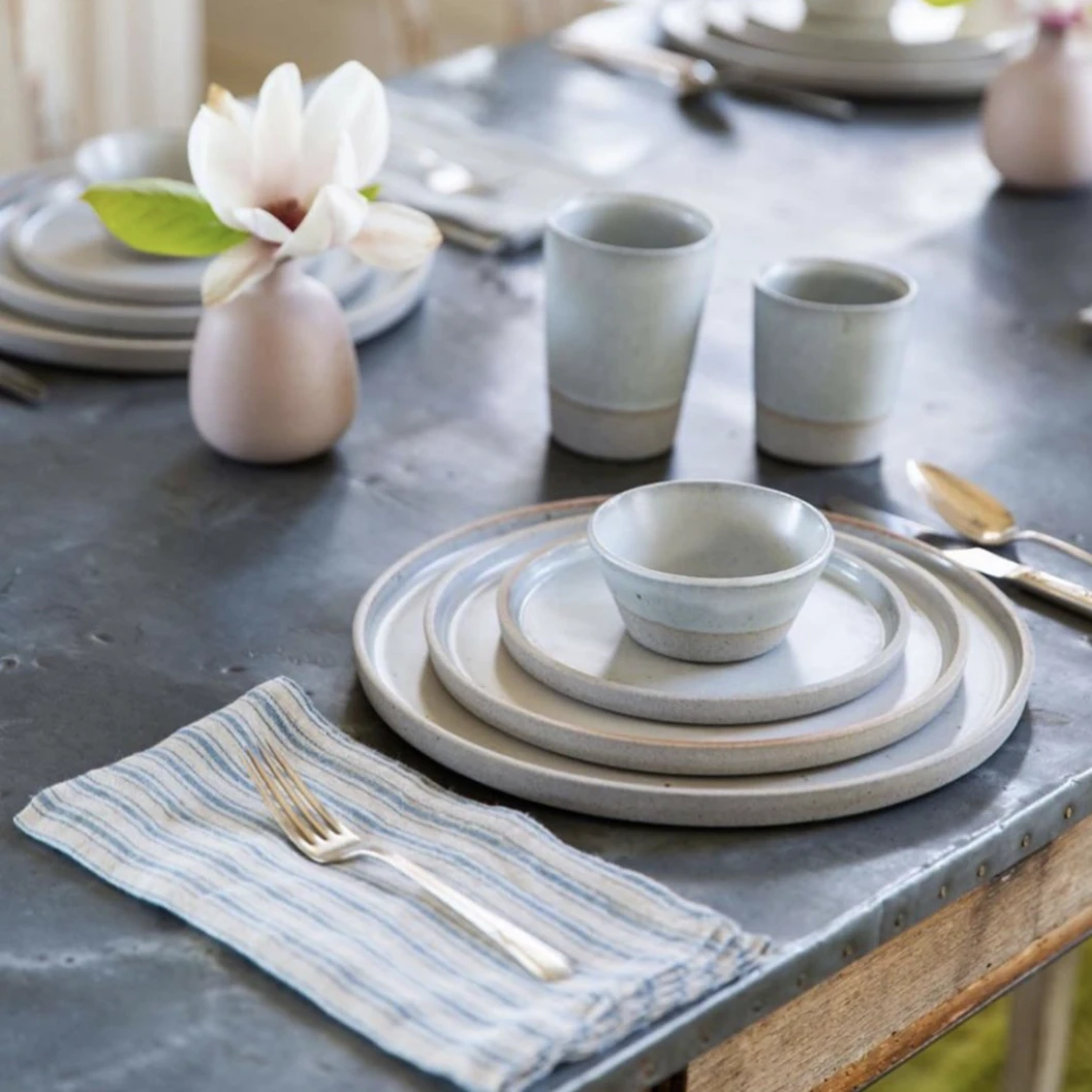 Boat Stripe Linen Napkins Natural & Blue, Set Of 4 2 Boat Stripe Linen Napkins Natural & Blue, Set Of 4 - Image 2