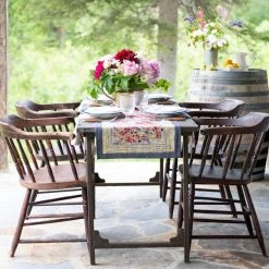 Jardin Runner Red & Grey