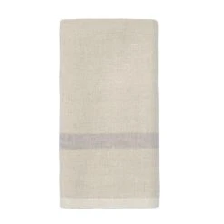 Laundered Linen Kitchen Towels Natural & Grey, Set Of 2