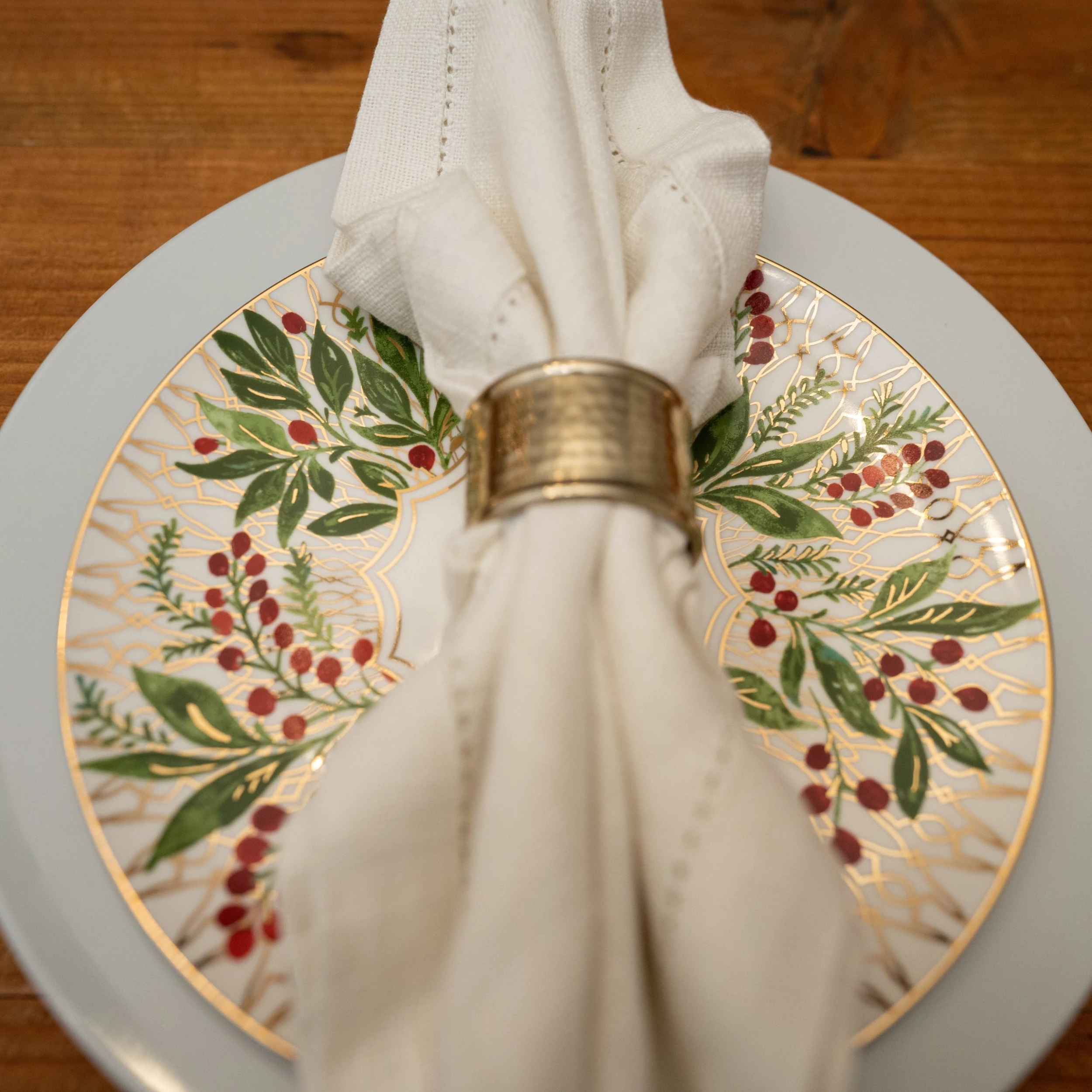 Hemstitch Napkins Ivory, Set Of 6 2 Hemstitch Napkins Ivory, Set Of 6 - Image 2