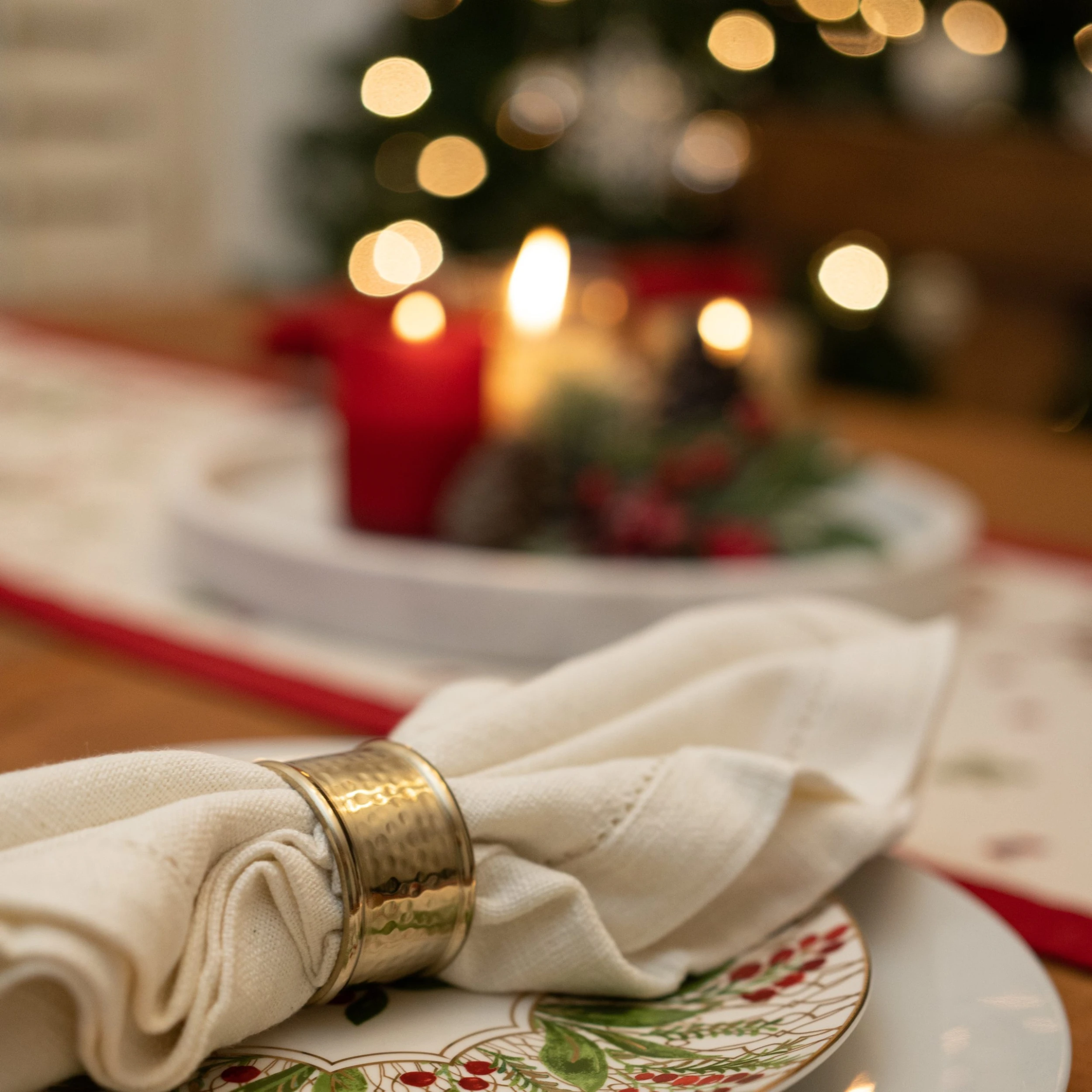 Hemstitch Napkins Ivory, Set Of 6 3 Hemstitch Napkins Ivory, Set Of 6 - Image 3