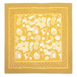 Forest Harvest Napkins Grey & Mustard, Set Of 6 -table supplies shop couleurnature 39