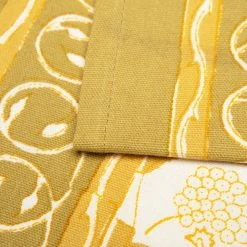 Forest Harvest Runner Grey & Mustard -table supplies shop couleurnature 5