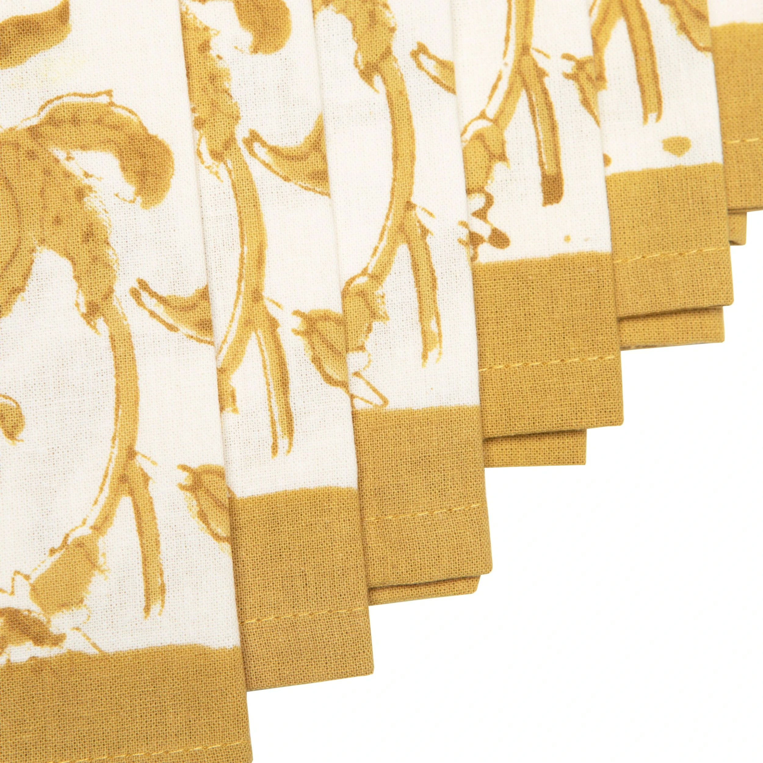 Granada Napkins Mustard, Set Of 6 5 Granada Napkins Mustard, Set Of 6 - Image 5