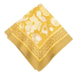 Forest Harvest Napkins Grey & Mustard, Set Of 6