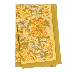 Jardin Tea Towels Mustard & Grey, Set Of 3