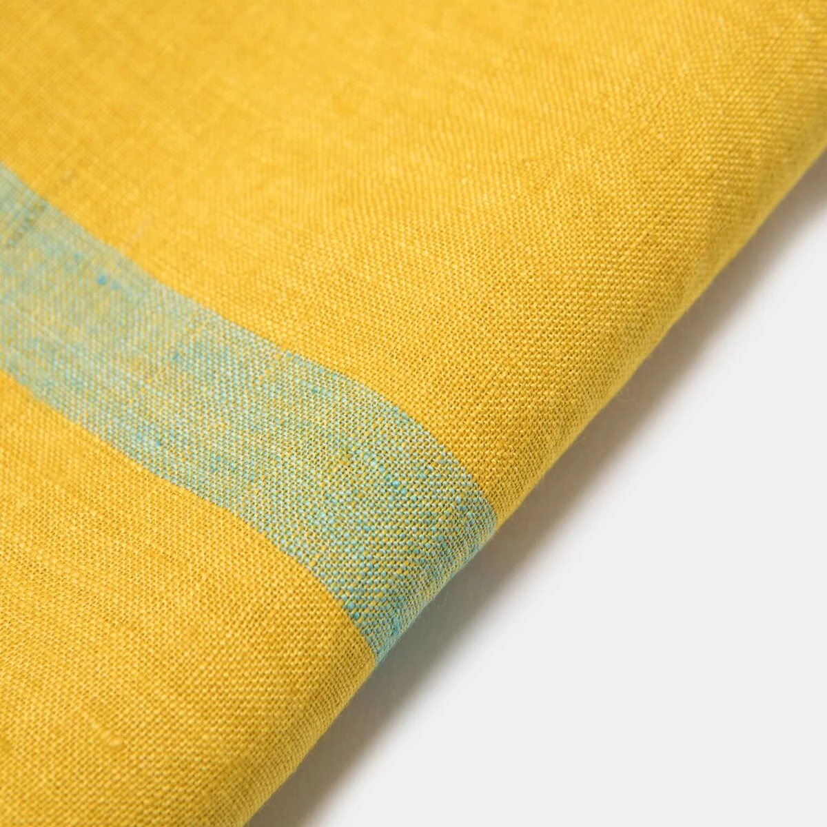 Laundered Linen Kitchen Towels Lime & Aqua, Set Of 2 3 Laundered Linen Kitchen Towels Lime & Aqua, Set Of 2 - Image 3