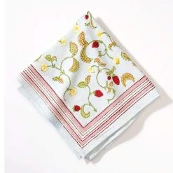 Fraises Des Bois Napkins, Set Of 6