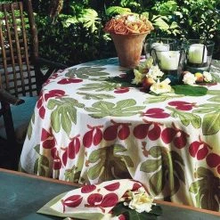 French Tablecloth Fig Red & Green 13 French Tablecloth Fig Red & Green -table supplies shop french tablecloth fig 1