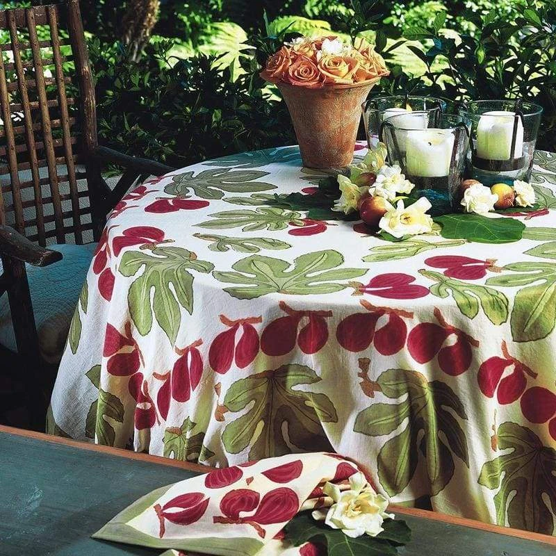 French Tablecloth Fig Red & Green 5 French Tablecloth Fig Red & Green - Image 5