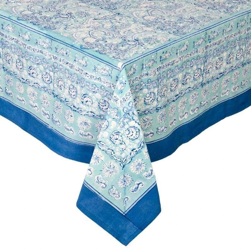 French Tablecloth La Mer Aqua 3 French Tablecloth La Mer Aqua - Image 3