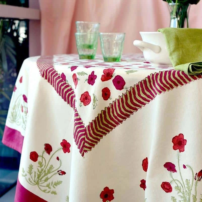 French Tablecloth Poppies 8 French Tablecloth Poppies - Image 8