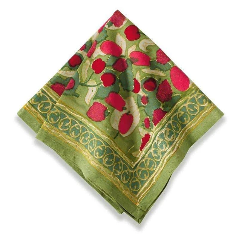 Fruit Napkins Red & Green, Set Of 6 1 Fruit Napkins Red & Green, Set Of 6
