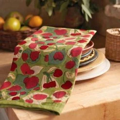 Fruit Tea Towels Red & Green, Set Of 3