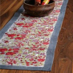 Jardin Runner Red & Grey 7 Jardin Runner Red & Grey -table supplies shop jardin runner red grey 2