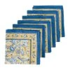 La Mer Napkins Blue & Yellow, Set Of 6