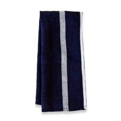 Laundered Linen Kitchen Towels Indigo & White, Set Of 2 -table supplies shop laundered linen tea towels indigo white 1