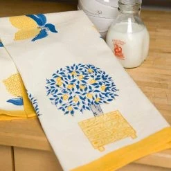 Lemon Tree Tea Towels, Set Of 3