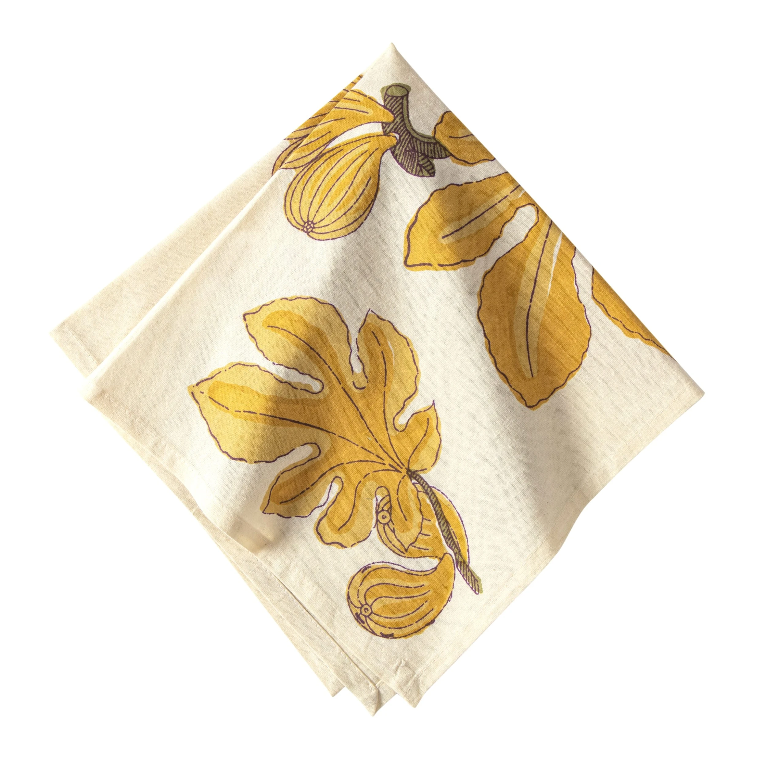 Fig Citrine Napkins, Set Of 6 1 Fig Citrine Napkins, Set Of 6