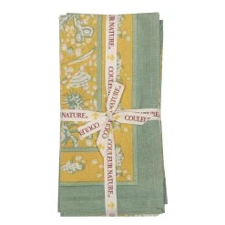 La Mer Napkins Aqua & Citrine, Set Of 6 9 La Mer Napkins Aqua & Citrine, Set Of 6 -table supplies shop napkin2