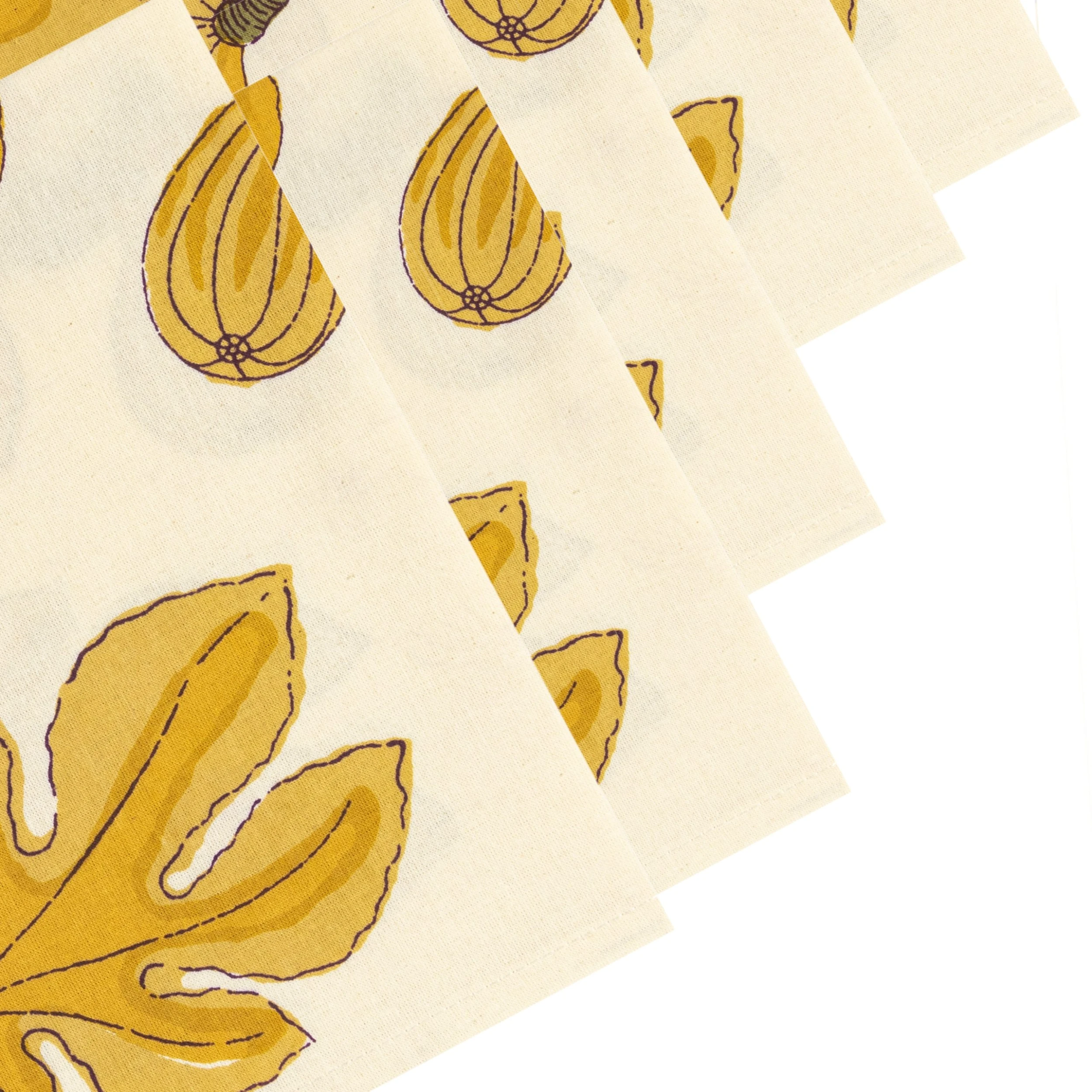 Fig Citrine Napkins, Set Of 6 3 Fig Citrine Napkins, Set Of 6 - Image 3
