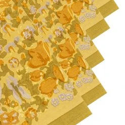 Jardin Napkins Mustard & Grey, Set Of 6 -table supplies shop napkin5