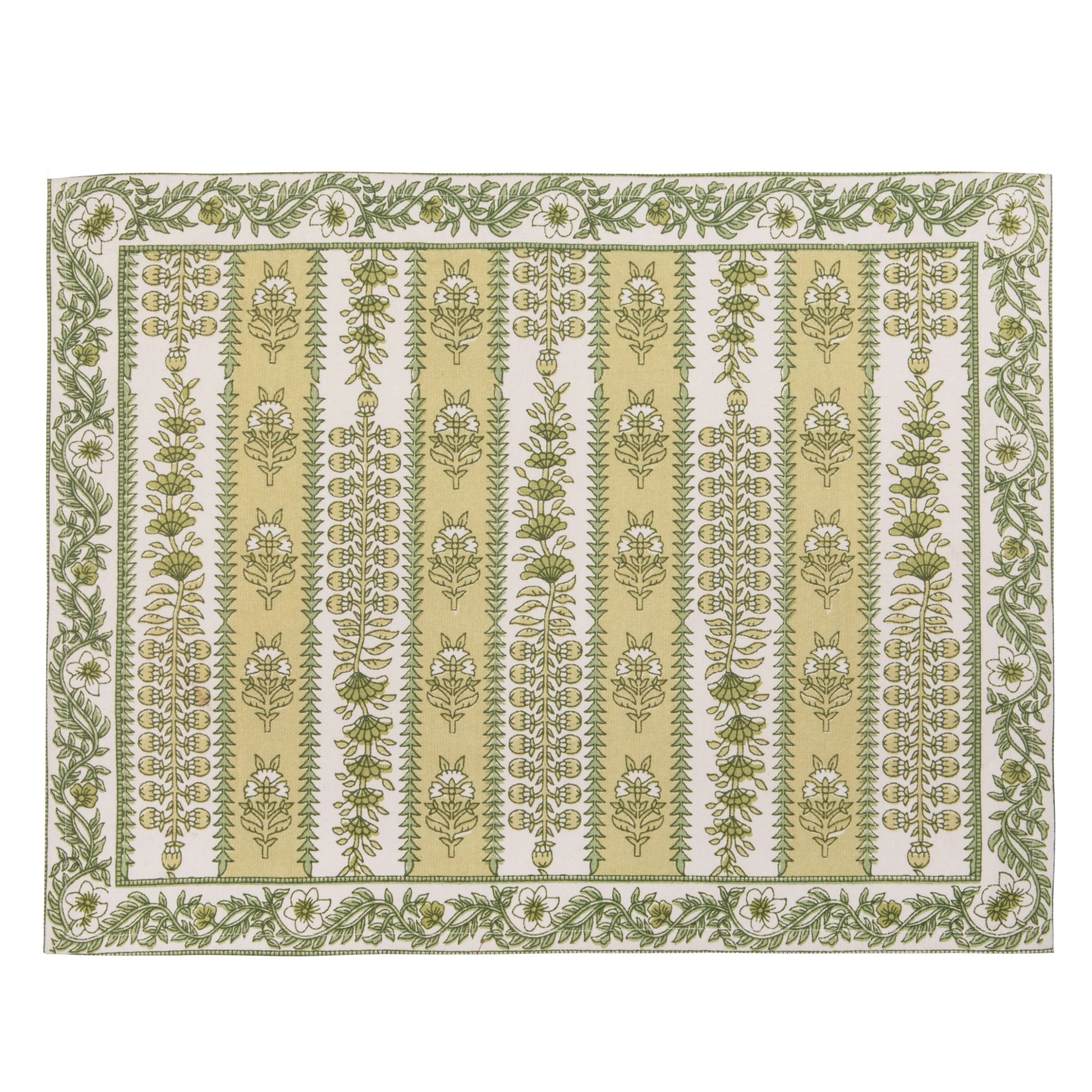 Avignon Placemats Pistache, Set Of 6 1 Avignon Placemats Pistache, Set Of 6