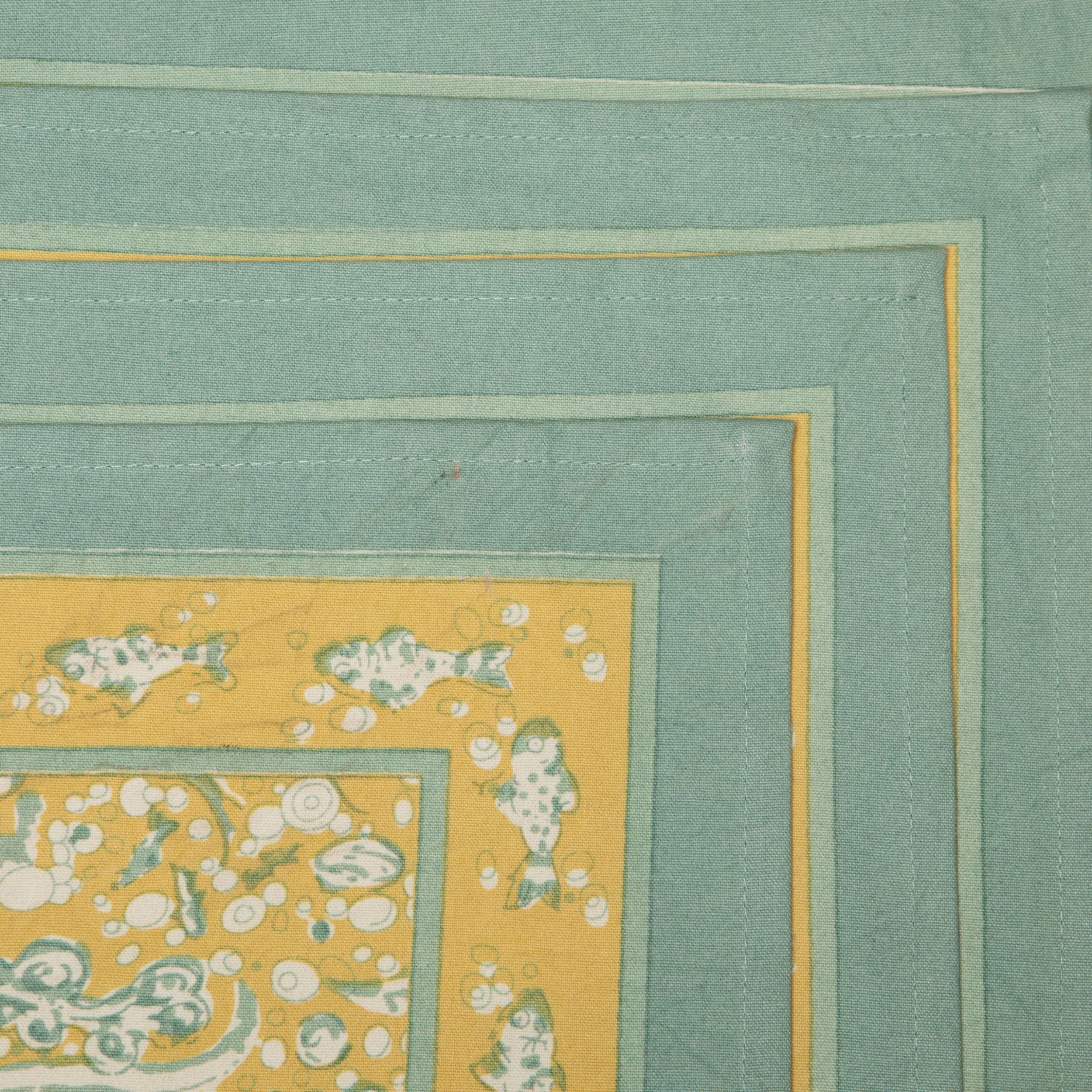 La Mer Placemats Aqua & Citrine, Set Of 6 2 La Mer Placemats Aqua & Citrine, Set Of 6 - Image 2