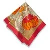 Pumpkin Napkins Red & Green, Set Of 6