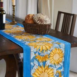 Sunflower Runner Yellow & Blue