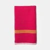 Laundered Linen Kitchen Towels Pink & Lime, Set Of 2