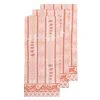 Avignon Tea Towels Pink City, Set Of 3