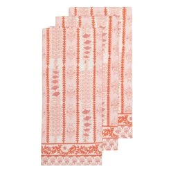 Avignon Tea Towels Pink City, Set Of 3