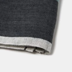 Laundered Linen Napkins Charcoal & Aqua, Set Of 4 -table supplies shop thVA95Pk