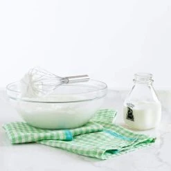 Two-Tone Gingham Kitchen Kitchen Towels Lime & Aqua, Set Of 2 -table supplies shop two tone gingham towels lime aqua 2