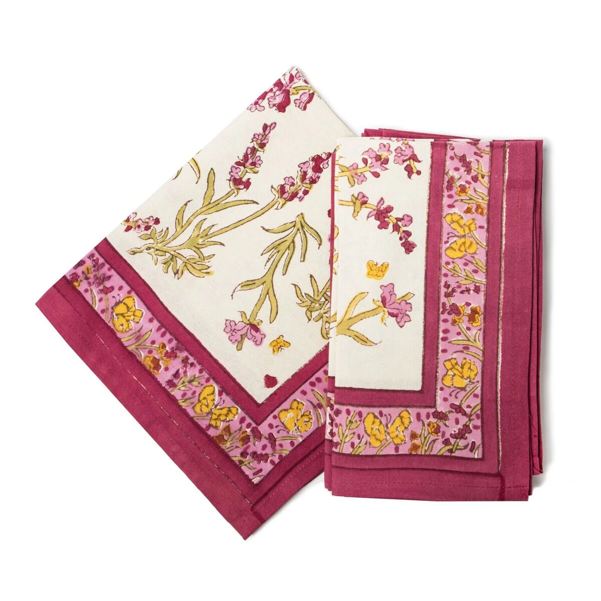 Papillon Napkins Rose, Set Of 6 2 Papillon Napkins Rose, Set Of 6 - Image 2