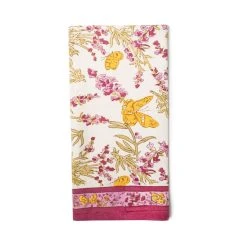 Papillon Tea Towels Rose, Set Of 3